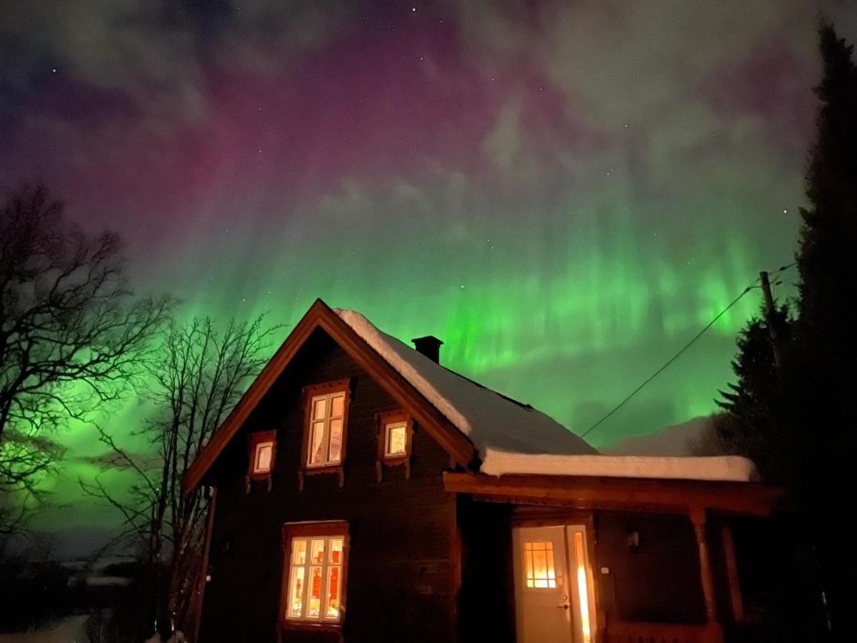 Вилла 100 Years Old Norwegian Log House In Тромсё Экстерьер фото