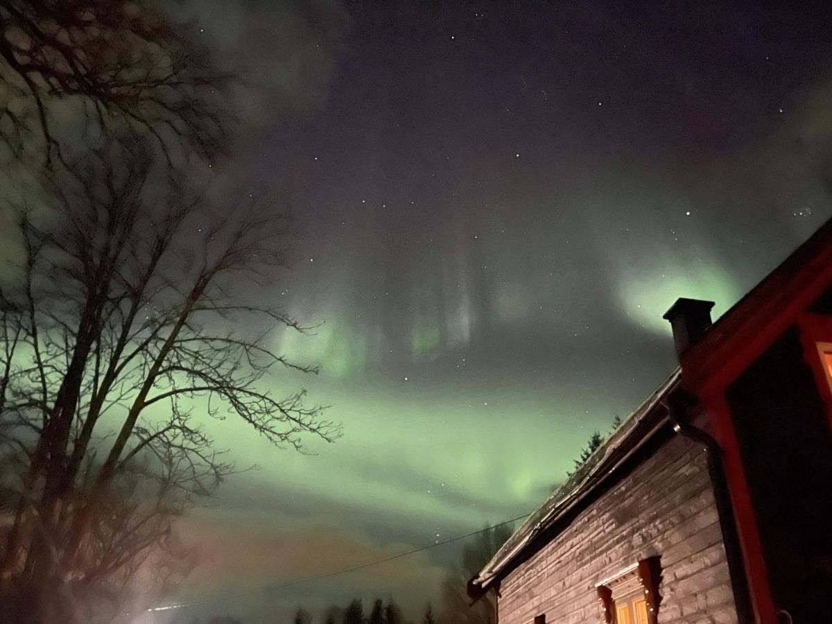 Вилла 100 Years Old Norwegian Log House In Тромсё Экстерьер фото